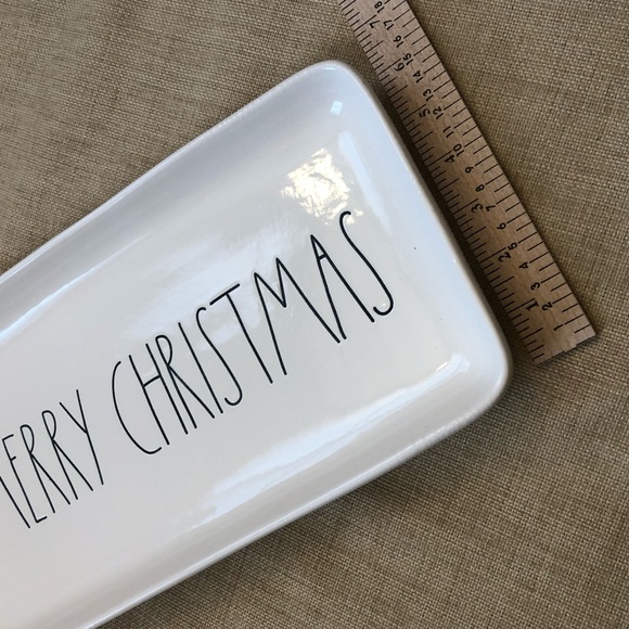 Rae Dunn 'Merry Christmas' Holiday Ceramic Platter - Picture 5 of 6
